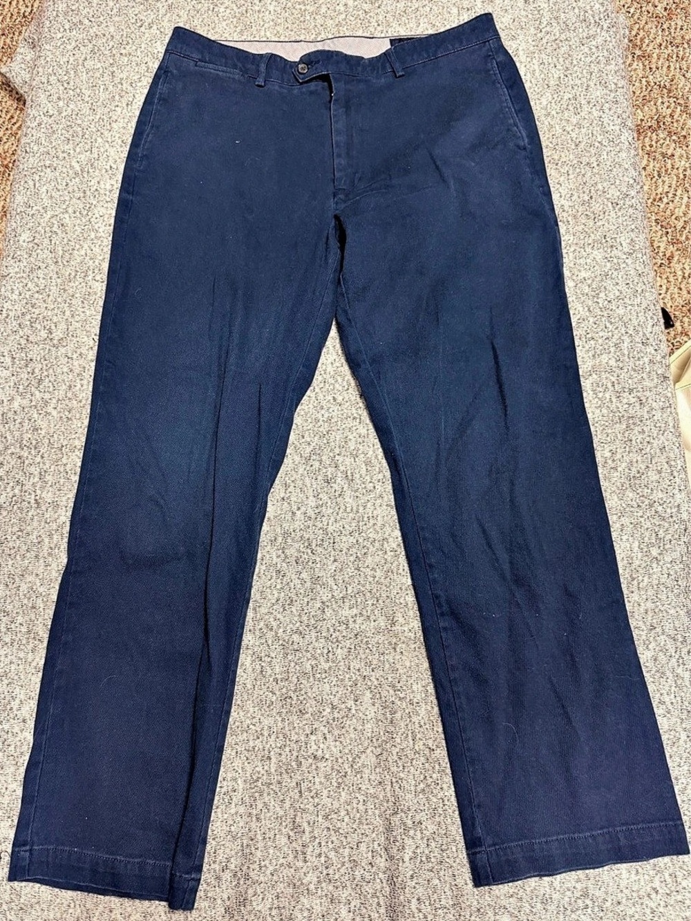 CREMIEUX Men's Cotton Chinos Blue Waist 36x32 Like New